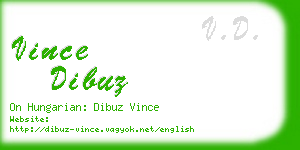 vince dibuz business card